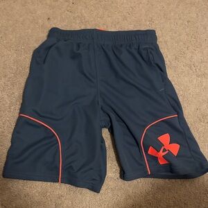 Under Armour Navy and Orange Performance Shorts